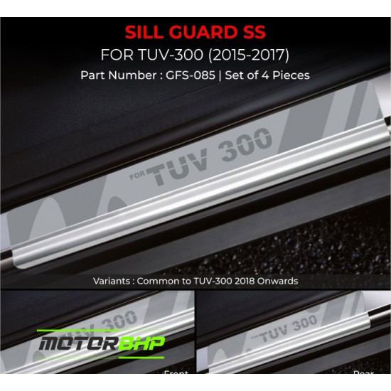 Mahindra TUV300 Stainless Steel Sill Guard Foot Step (2015-2017)