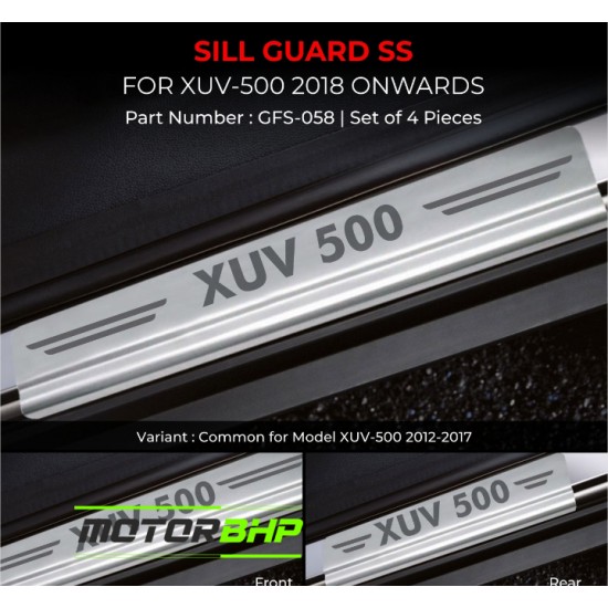 Mahindra XUV500 Stainless Steel Sill Guard Foot Step (2018 Onwards)