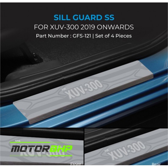 Mahindra XUV300 Stainless Steel Sill Guard Foot Step (2019 Onwards)