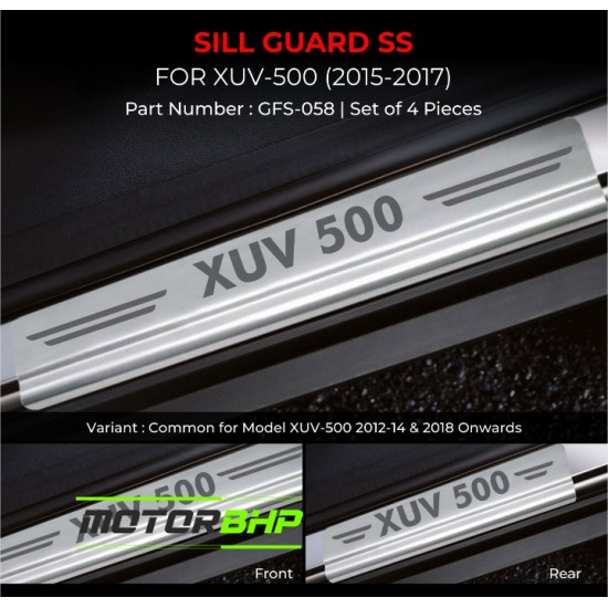 Mahindra XUV500 Stainless Steel Sill Guard Foot Step (2015-2017)