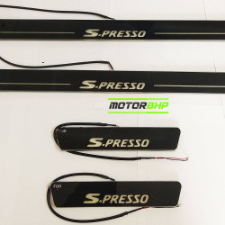 Maruti Suzuki S Presso LED Door Foot Step Sill Plate Mirror Finish Black Glossy Maruti Suzuki S Presso LED Door Foot Step Sill Plate Mirror Finish Black Glossy
