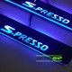 Maruti Suzuki S Presso LED Door Foot Step Sill Plate Mirror Finish Black Glossy