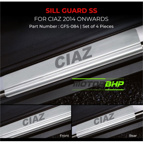 Maruti Suzuki Ciaz Stainless Steel Sill Foot Step (2014-Onwards)