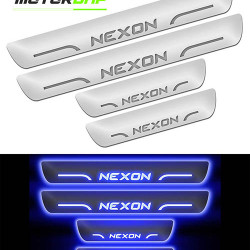 Tata Nexon LED Door Foot Step Sill Plate  Tata Nexon LED Door Foot Step Sill Plate
