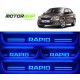  Skoda Rapid LED Door Foot Step Sill Plate