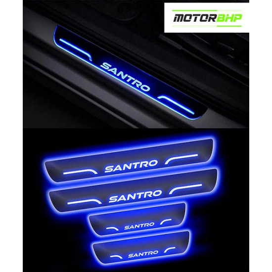 Hyundai Santro 2018 Onwards LED Door Foot Step Sill Plate