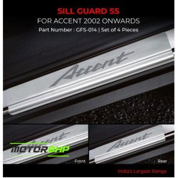 Hyundai Accent Stainless Steel Sill Guard Foot Step (2020-Onwards)