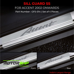 Hyundai Accent Stainless Steel Sill Guard Foot Step (2020-Onwards) Hyundai Accent Stainless Steel Sill Guard Foot Step (2020-Onwards)