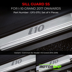 Hyundai i10 Grand Stainless Steel Sill Guard Foot Step (2017-Onwards) Hyundai i10 Grand Stainless Steel Sill Guard Foot Step (2017-Onwards)