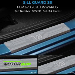 Galio Hyundai i20 Stainless Steel Sill Guard Foot Step (2020-Onwards) Galio Hyundai i20 Stainless Steel Sill Guard Foot Step (2020-Onwards)