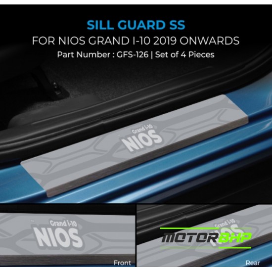 Hyundai i10 Grand Nios Stainless Steel Sill Guard Foot Step