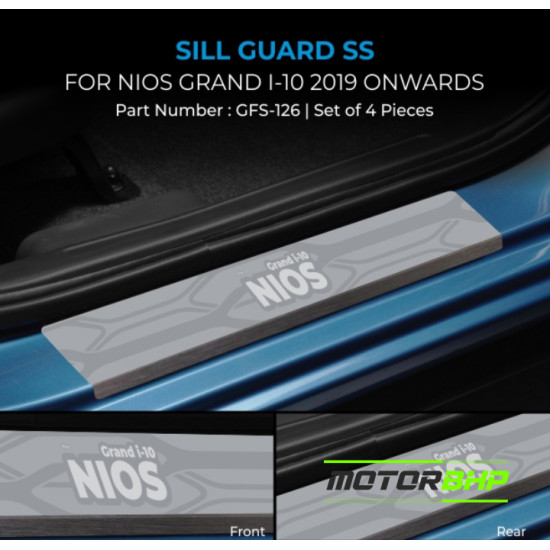 Hyundai i10 Grand Nios Stainless Steel Sill Guard Foot Step