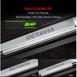 Skoda Octavia Stainless Steel Sill Guard Foot Step  Skoda Octavia Stainless Steel Sill Guard Foot Step