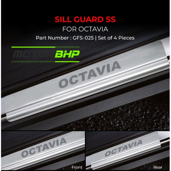 Skoda Octavia Stainless Steel Sill Guard Foot Step 