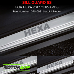Tata Hexa Stainless Steel Sill Guard Foot Step (2017 Onwards) Tata Hexa Stainless Steel Sill Guard Foot Step (2017 Onwards)