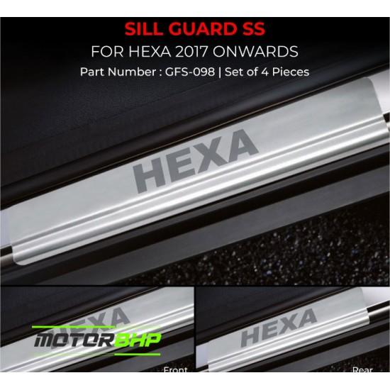 Tata Hexa Stainless Steel Sill Guard Foot Step (2017 Onwards)