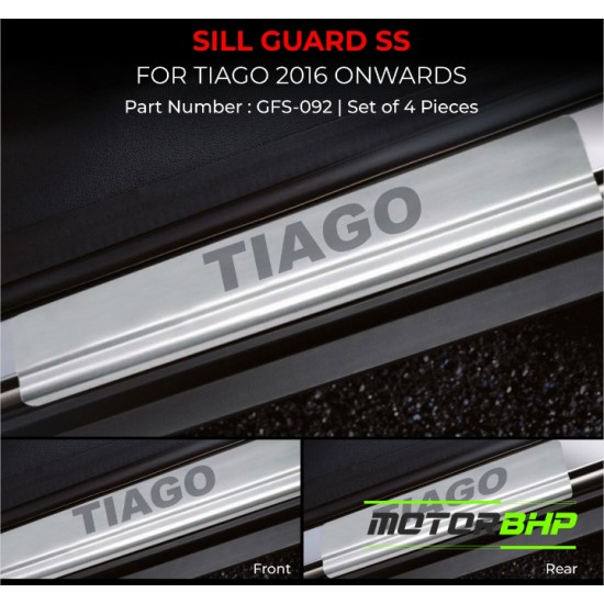 Tata Tiago Stainless Steel Sill Guard Foot Step (2016 Onwards)