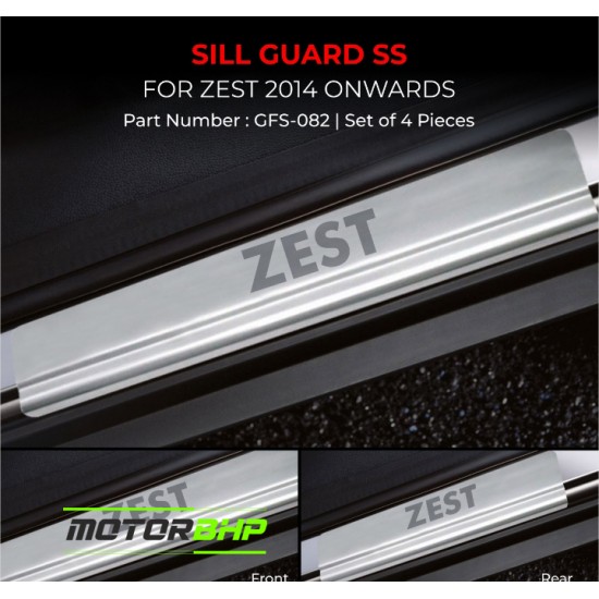 Tata Zest Stainless Steel Sill Guard Foot Step (2014 Onwards)