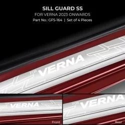 Hyundai Verna 2023 Door Foot Step Stainless Sill Plate