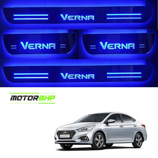  Hyundai Verna LED Door Foot Step Sill Plate