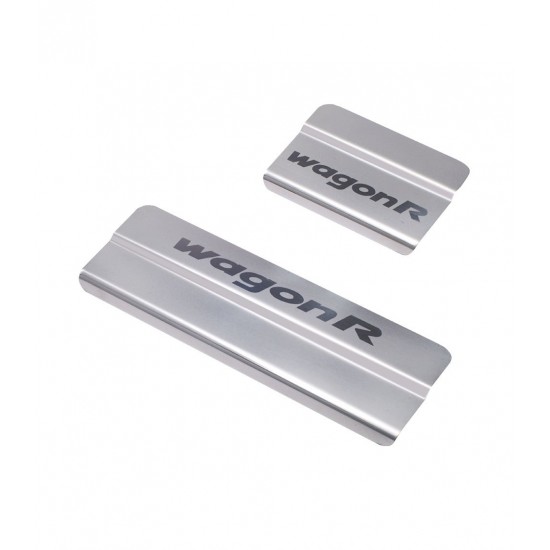 Galio Maruti Suzuki WagonR Footsteps Sill Guard Stainless Steel Scuff Plate (2010-2018)