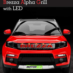 Maruti Suzuki Brezza Front Grill Alpha LED Letter (2016-Present)  Maruti Suzuki Brezza Front Grill Alpha LED Letter (2016-Present)