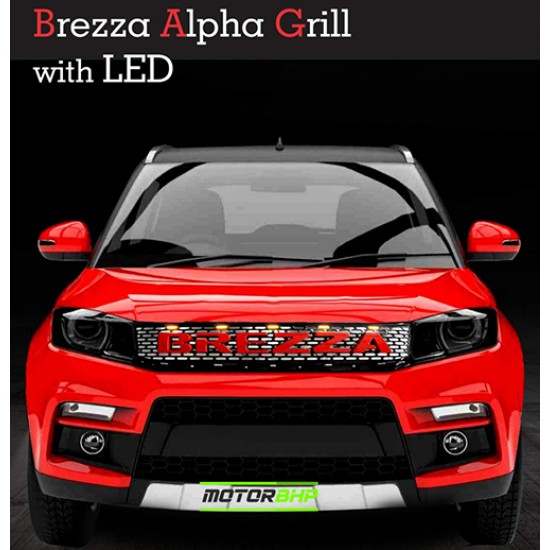  Maruti Suzuki Brezza Front Grill Alpha LED Letter (2016-Present)