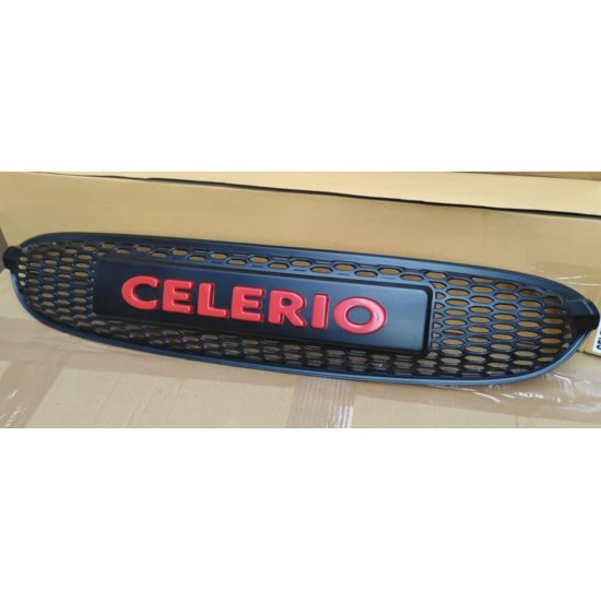 Maruti Suzuki Celerio Front Grill Alpha Black With Red Logo (2021-Onwards)