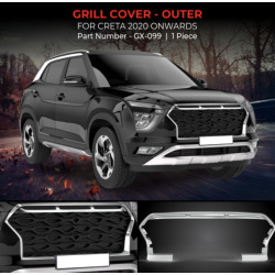 Hyundai Creta 2020 Chrome Plated Front Grill Ring Outer