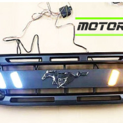 Ford Endeavour Mustang Style Front Grill With LED Lights (2019-Onwards)  Ford Endeavour Mustang Style Front Grill With LED Lights (2019-Onwards)
