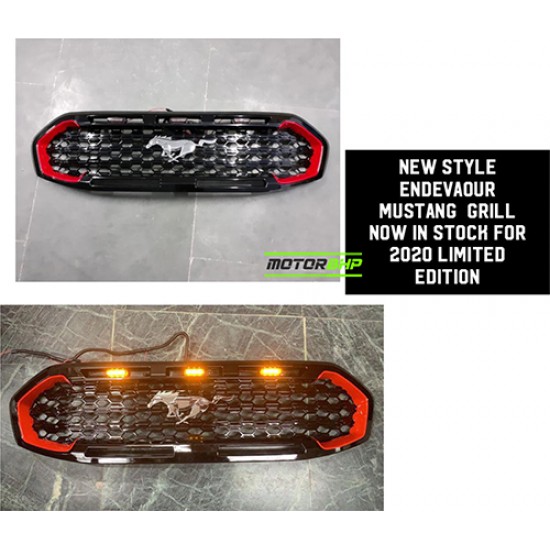  Ford Endeavour Mustang Style Front Grill With LED Lights (2020-Onwards)