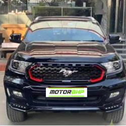 Ford Endeavour Mustang Style Front Grill With LED Lights (2020-Onwards)  Ford Endeavour Mustang Style Front Grill With LED Lights (2020-Onwards)