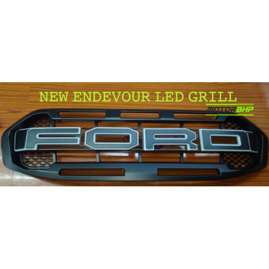  Ford Endeavour Front Grill With Led Light With Ford Logo (2019-Onwards)