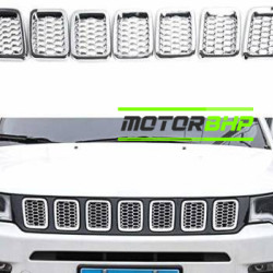Jeep Compass Front Chrome Grill Ring Jeep Compass Front Chrome Grill Ring