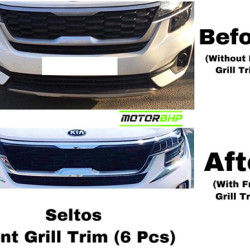 kia Seltos Front Chrome Grill Combo kia Seltos Front Chrome Grill Combo