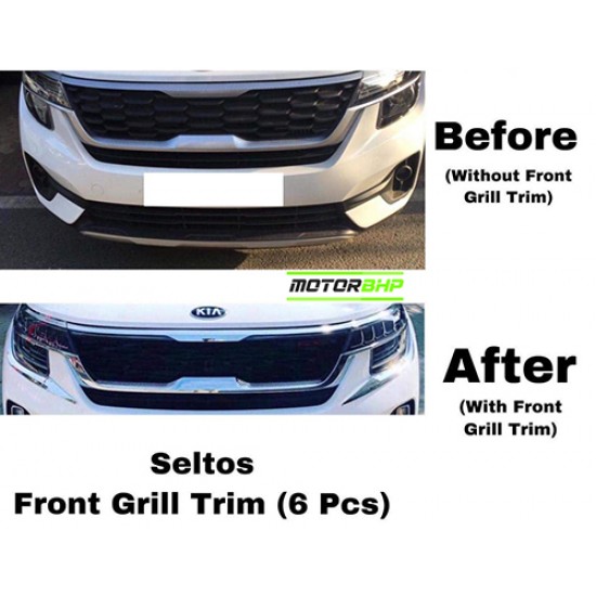 kia Seltos Front Chrome Grill Combo