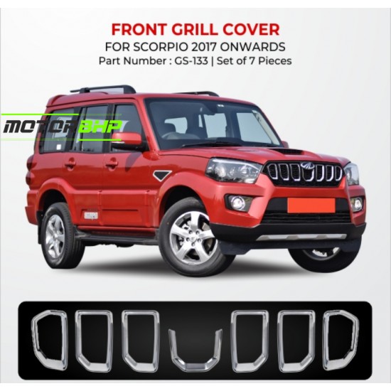  Mahindra Scorpio Front Chrome Grill (2017 Onwards)