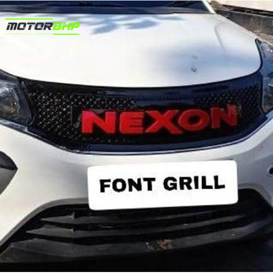  Tata Nexon Alpha Letter Red Front Grill