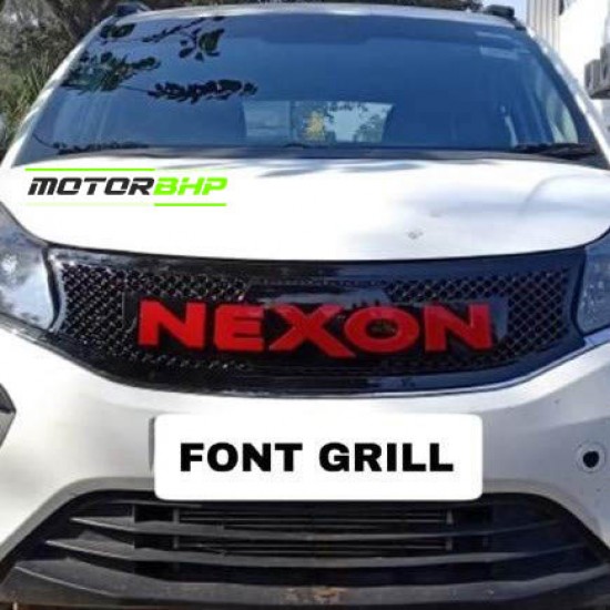  Tata Nexon Alpha Letter Red Front Grill