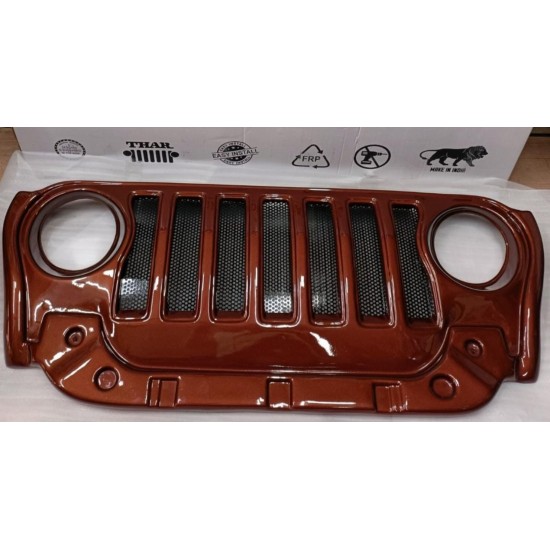  Mahindra Thar 2020 Front Grill Wrangler Rubicon Style Mystic Copper