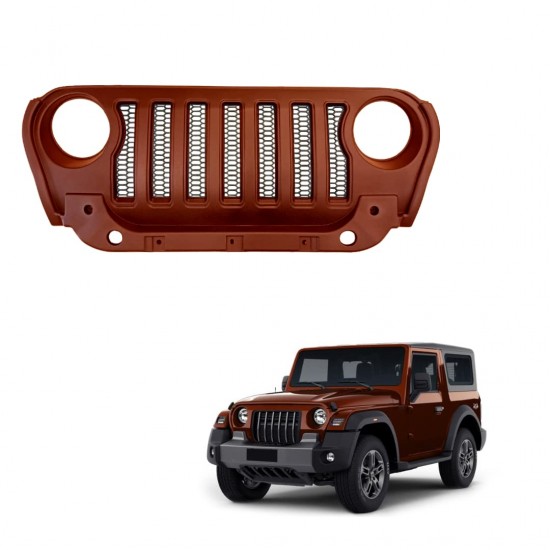  Mahindra Thar 2020 Front Grill Wrangler Rubicon Style Mystic Copper