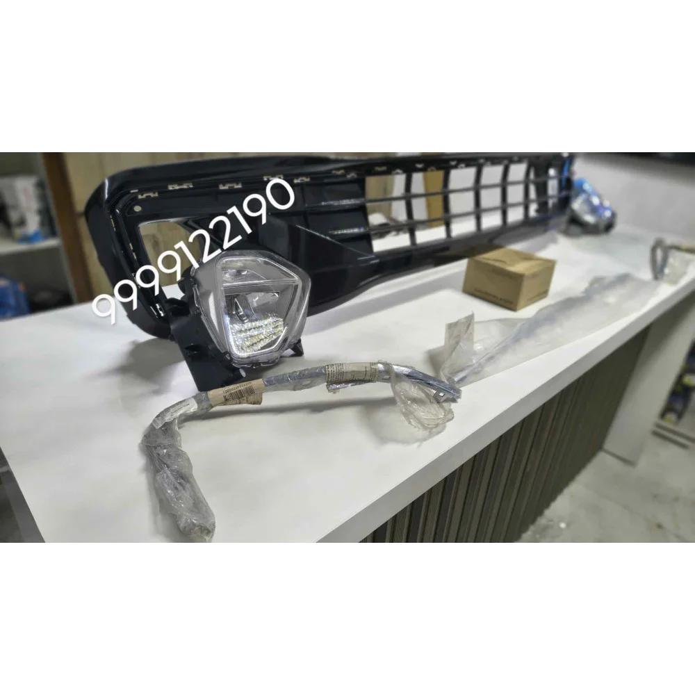 Buy Volkwagen Virtus Fog Lamps & Glossy Black Grill Bumper ...