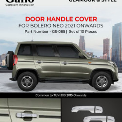 Galio Mahindra Bolero NEO 2021 Onwards Door Handle Cover Chrome Garnish  Galio Mahindra Bolero NEO 2021 Onwards Door Handle Cover Chrome Garnish