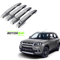 GFX Maruti Suzuki Vitara Brezza Chrome Door Handle Cover With Sensor Cut GFX Maruti Suzuki Vitara Brezza Chrome Door Handle Cover With Sensor Cut