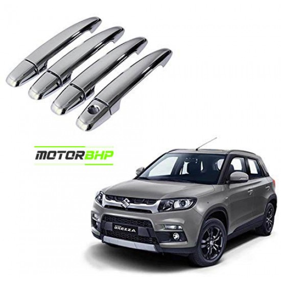 GFX Maruti Suzuki Vitara Brezza Chrome Door Handle Cover With Sensor Cut