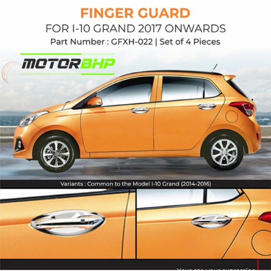 Hyundai i10 Grand Finger Guard Chrome (2017-Onwards)