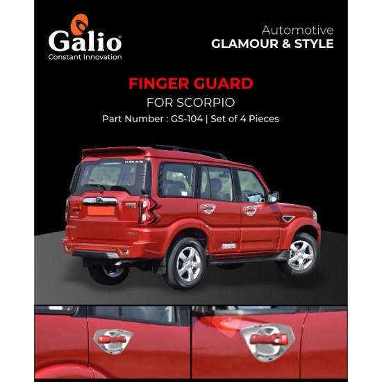 Galio Mahindra Scorpio Finger Guard Chrome (2017-Onwards)