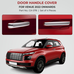 Hyundai Venue Chrome Door Handle Cover (2022-Onwards) Hyundai Venue Chrome Door Handle Cover (2022-Onwards)