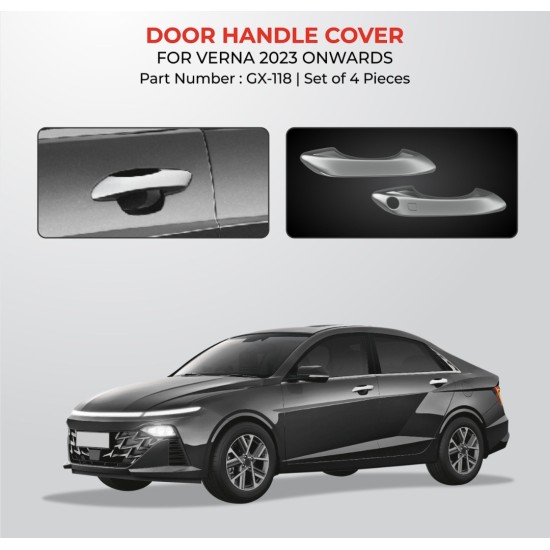 Hyundai Verna 2023 Chrome Door Handle Cover 