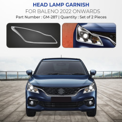 Maruti Suzuki Baleno Head Lamp Garnish Cover (2022-onwards) Maruti Suzuki Baleno Head Lamp Garnish Cover (2022-onwards)
